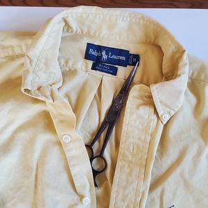 Ralph Lauren Blake Cotton yellow shirt men's medium